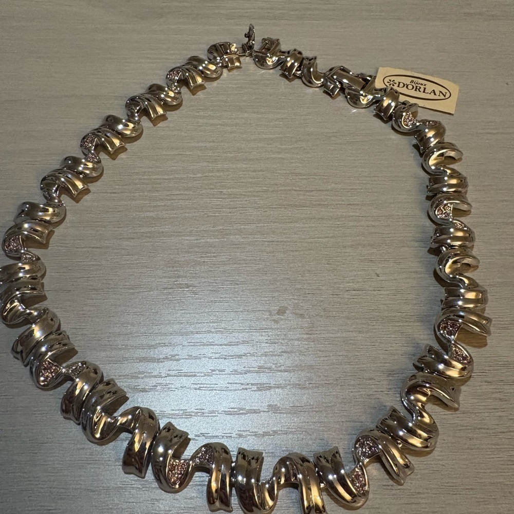 Nina Ricci Silver Necklace thick